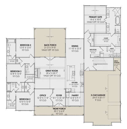Main Floor  for House Plan #7983-00128