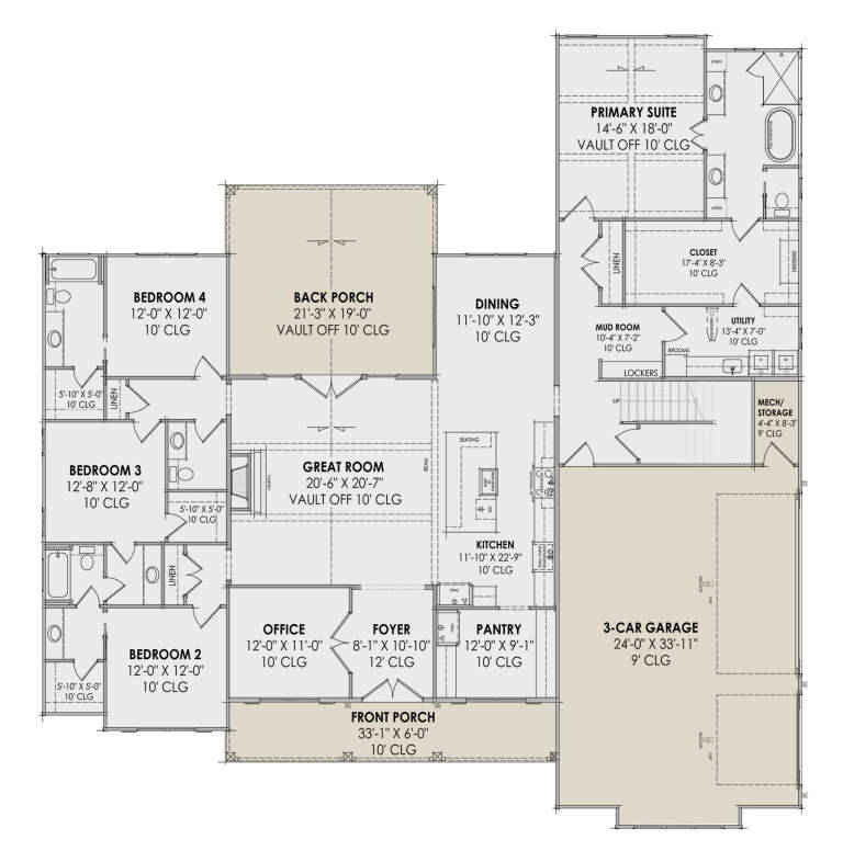 House Plan House Plan #32158 Drawing 1