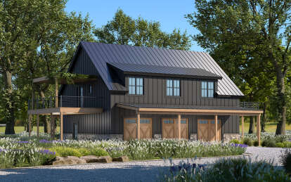 Modern Farmhouse House Plan #402-01838 Elevation Photo