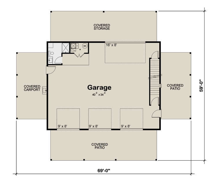 House Plan House Plan #32159 Drawing 1