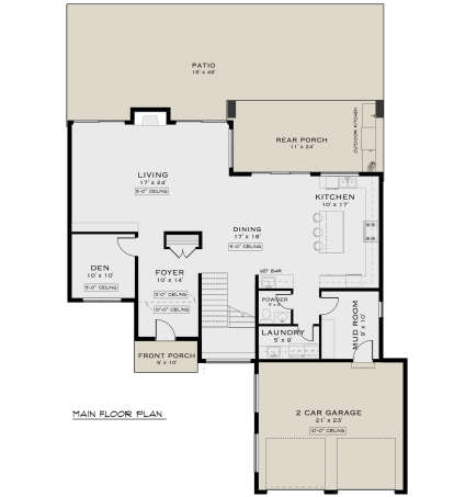 Main Floor  for House Plan #5984-00018