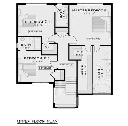 Second Floor for House Plan #5984-00018