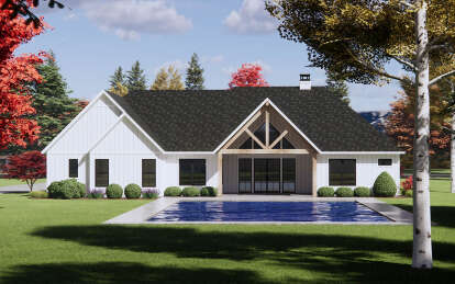 Modern Farmhouse House Plan #7983-00129 Elevation Photo