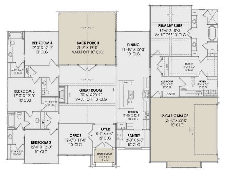 House Plan House Plan #32161 Drawing 1