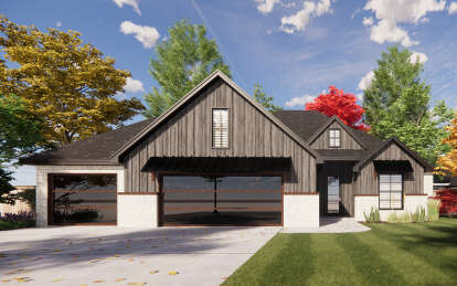 Modern Farmhouse House Plan #7071-00037 Elevation Photo