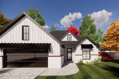 Modern Farmhouse House Plan #7071-00037 Elevation Photo