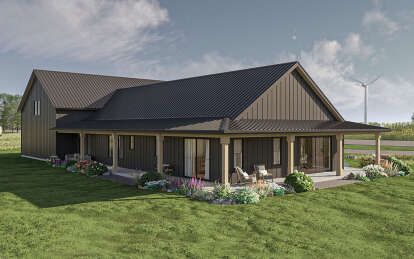 Barn House Plan #963-01085 Elevation Photo