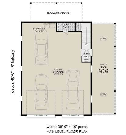 Garage Floor for House Plan #940-01215