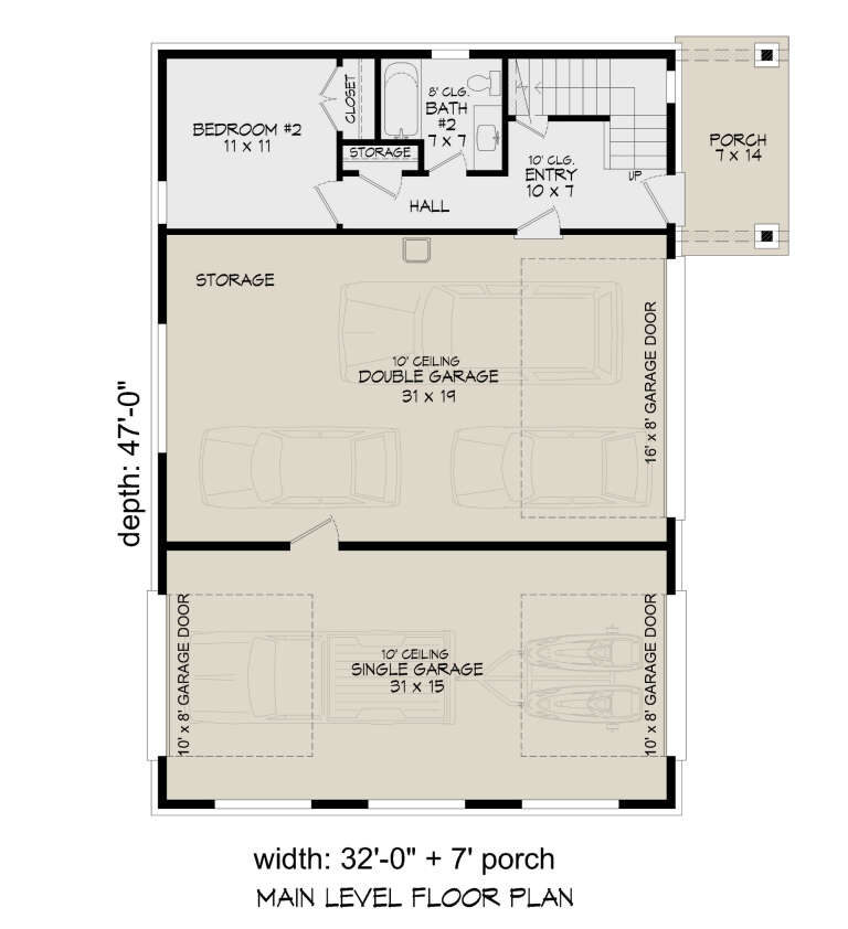 House Plan House Plan #32167 Drawing 1