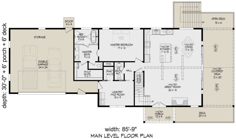 House Plan House Plan #32168 Drawing 1