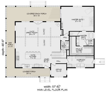 Main Floor  for House Plan #940-01219