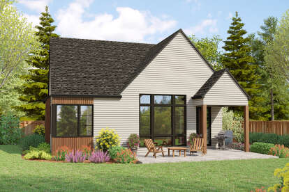 Modern Transitional House Plan #2559-01060 Elevation Photo