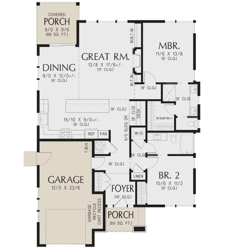 House Plan House Plan #32171 Drawing 1