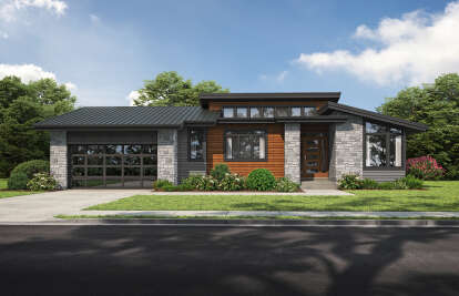 Modern House Plan #2559-01061 Elevation Photo