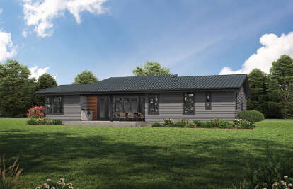 Modern House Plan #2559-01061 Elevation Photo