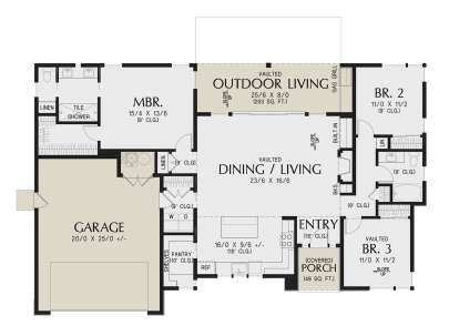 Main Floor  for House Plan #2559-01061
