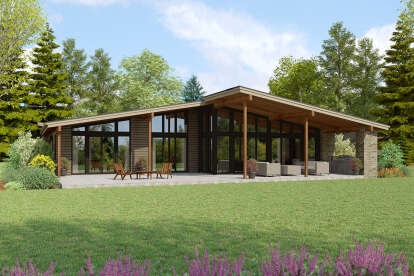 Contemporary House Plan #2559-01063 Elevation Photo