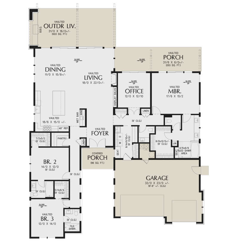 House Plan House Plan #32174 Drawing 1