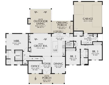Main Floor  for House Plan #2559-01065