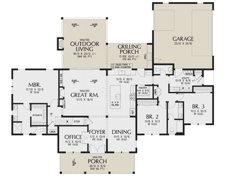 House Plan House Plan #32176 Drawing 1