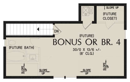 Bonus Room for House Plan #2559-01065