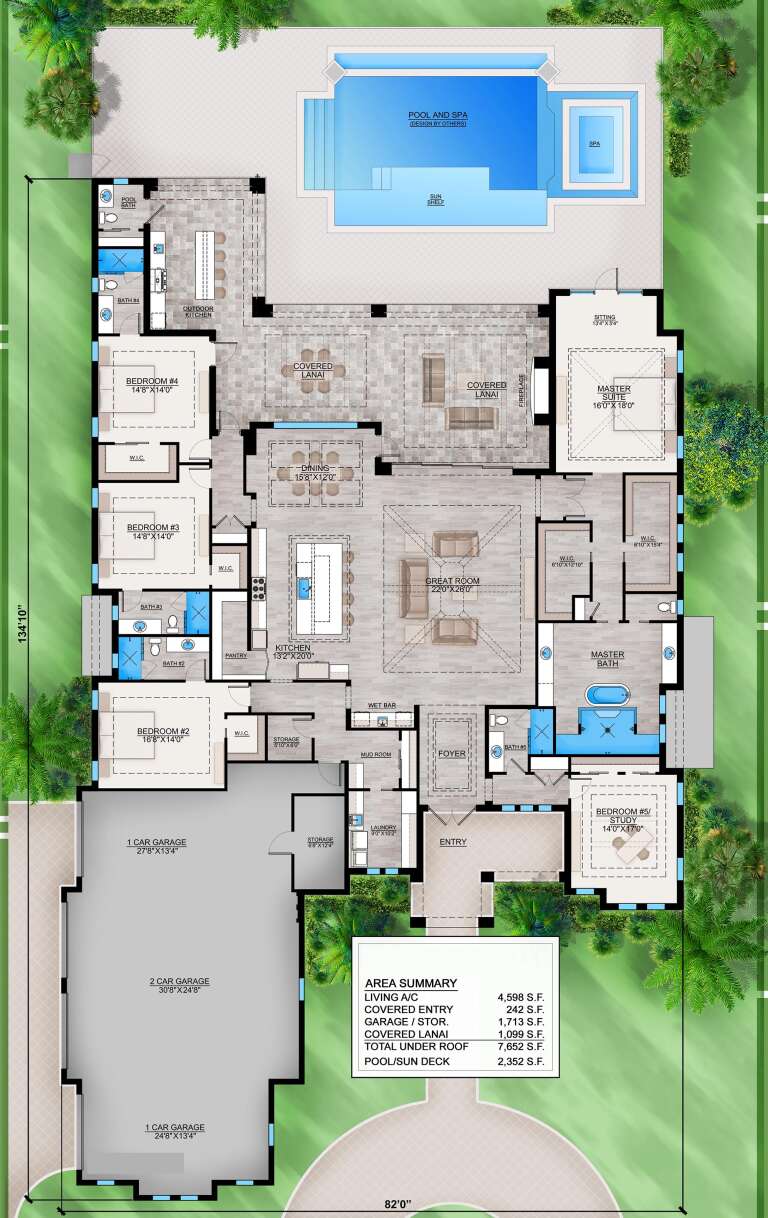 House Plan House Plan #32178 Drawing 1