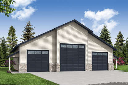 Barn House Plan #035-01110 Elevation Photo