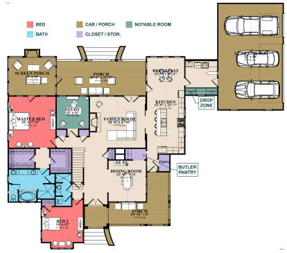 Main Floor  for House Plan #1070-00362