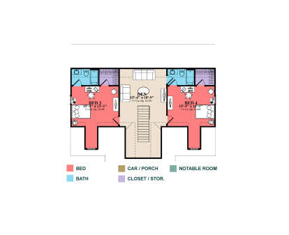 Second Floor for House Plan #1070-00362