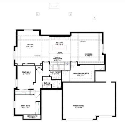 Basement for House Plan #425-00056