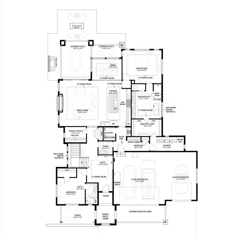 House Plan House Plan #32182 Drawing 1