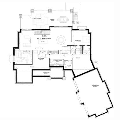 Basement for House Plan #425-00058