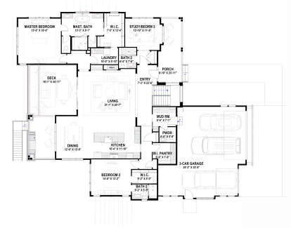 Main Floor  for House Plan #425-00059