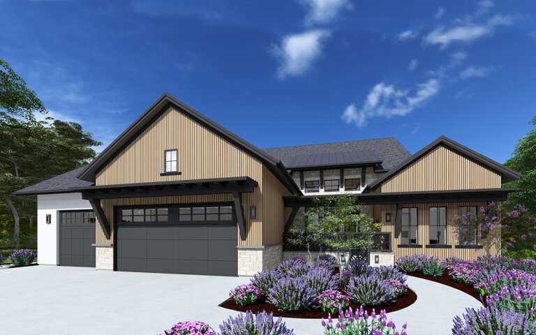 House Plan House Plan #32185 Angled Front Elevation