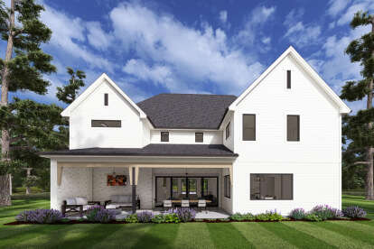 Modern Transitional House Plan #425-00061 Elevation Photo