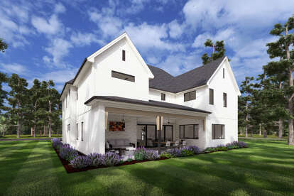 Modern Transitional House Plan #425-00061 Elevation Photo