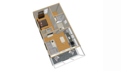 Overhead Floor Plan for House Plan #1502-00029