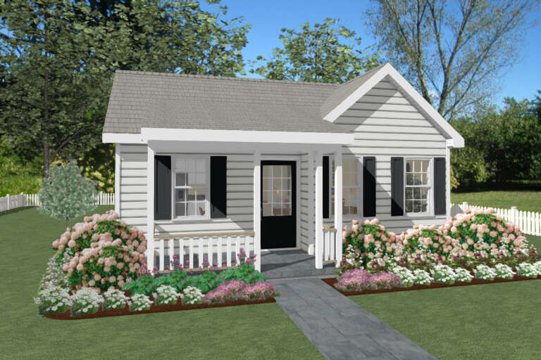 House Plan House Plan #32191 Angled Front Elevation