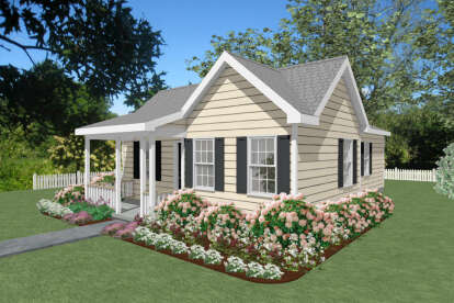 Cottage House Plan #1502-00033 Elevation Photo