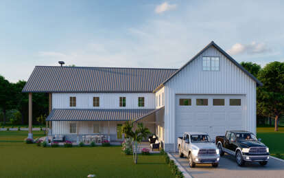 Barn House Plan #625-00030 Elevation Photo