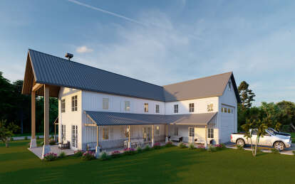 Barn House Plan #625-00030 Elevation Photo