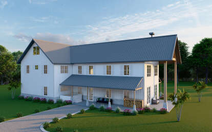 Barn House Plan #625-00030 Elevation Photo
