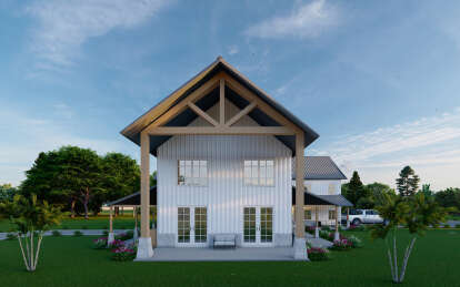 Barn House Plan #625-00030 Elevation Photo