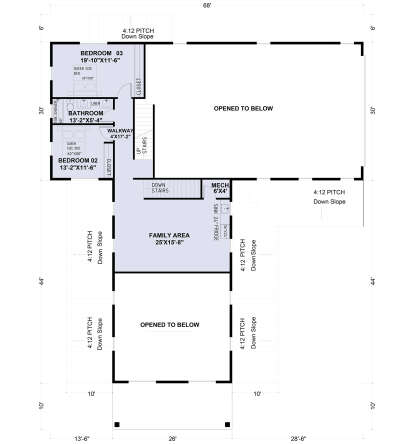 Second Floor for House Plan #625-00030