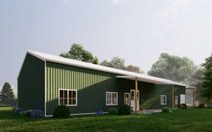Barn House Plan #625-00031 Elevation Photo