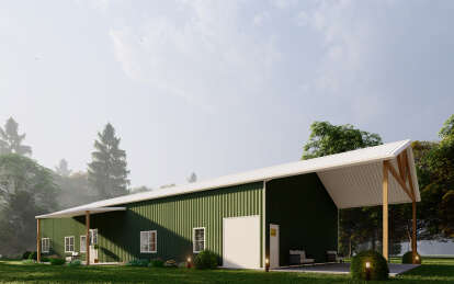Barn House Plan #625-00031 Elevation Photo