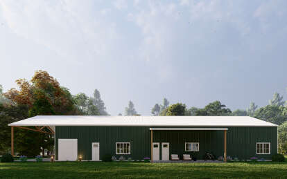 Barn House Plan #625-00031 Elevation Photo