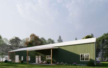Barn House Plan #625-00031 Elevation Photo