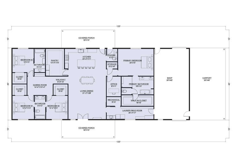 House Plan House Plan #32194 Drawing 1