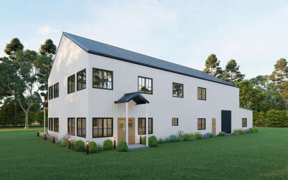 Barn House Plan #625-00032 Elevation Photo
